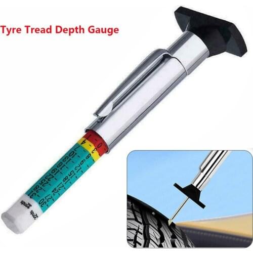 1pc Universal Tyre Tread Depth Gauge Test Tool Accessories For Car Truck Scooter Motorcycle Tread Depth Measuring Tool