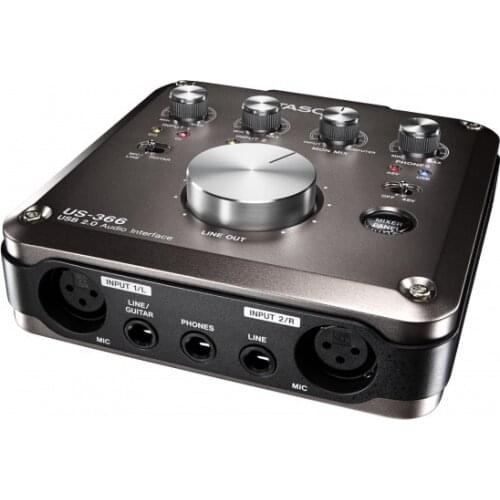Tascam us-366 USB audio interface with onboard DSP mixer 4 in 6 out sound card high quality HDDA microphone pre-AMPS with fiber