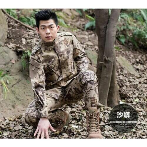 Tactical Us Army Special Forces 3 stripe camo Combat Uniform Military Costume For Men Security Working Field Military Training