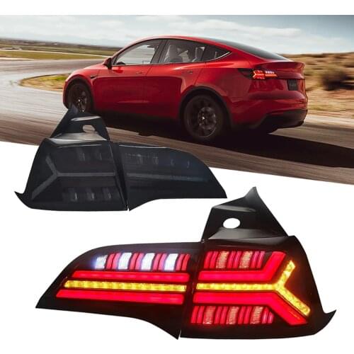 Tail Lights for Tesla Model 3 Model Y 2017-2020 TT-ABC LED DRL Modified Lamp Car Light Assembly Free Shipping