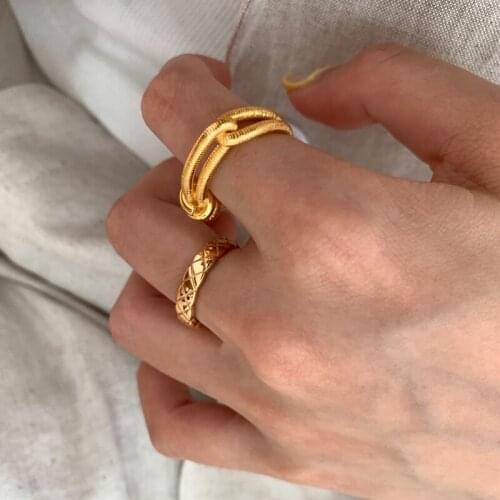 Morivovog 925 Sterling Silver Double Layer Twist Rope Knot Rings for Women Original Design Korea Rings Trend Designer Jewelry