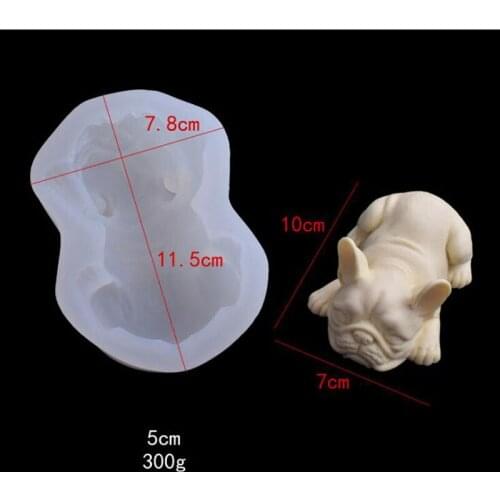 1pcs Cute Dog Silicone Mold Mousse Cake 3D Shar Pei Mould Ice Cream Pudding Blast Chilling Tools Fondant Decoration