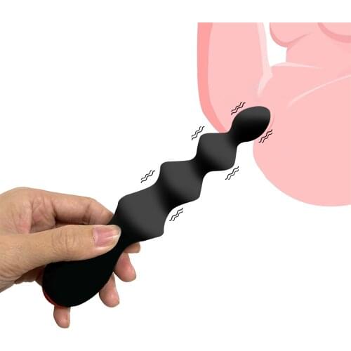 10-Frequency Vibration Long Anal Plug Sex Shop Soft Butt Plug Female Masturbation Tool Prostate Stimulator Sex Toys for Couple