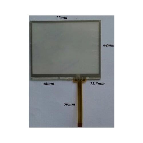 10pcs/lot New 3.5 inch resistive touch screen AE-0975 touch panel 77*64 mm