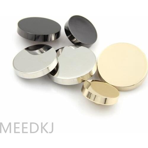 10pcs three-color metal button zinc alloy handle button, used for jacket, jacket, windbreaker, button fastener, sewing supplies