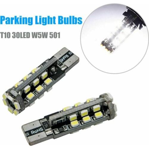 2pcs T10 Car Styling LED Bulb Car Side Parking Light Globe Error Free Canbus 12V White