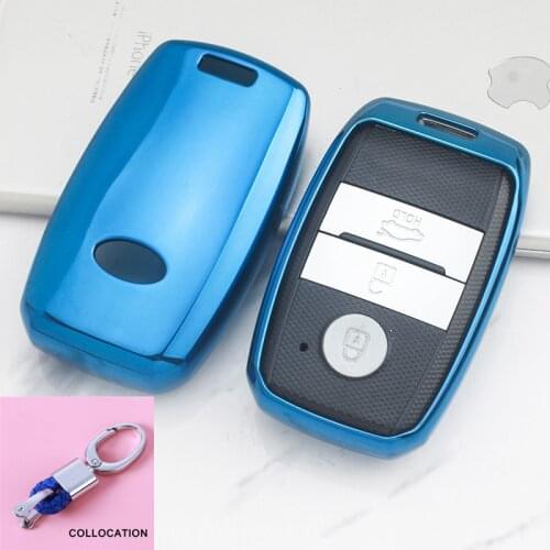 2019 Soft TPU Key CoverCase For Kia Rio Sportage 2016 Ceed Sorento Cerato Picanto K2 K3 K5 Car Styling Key Protection keychain