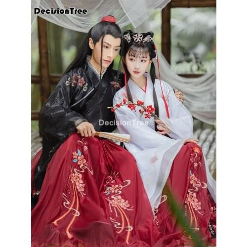 2021 traditional chinese folk dance costume couples hanfu chinese ancient dress adult cosplay costume party outfit hanfu
