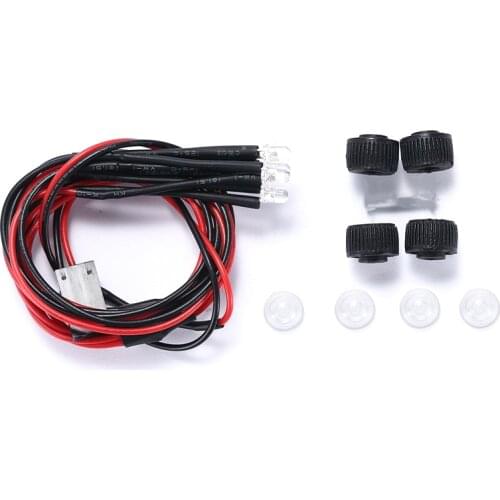 4Pcs/Set Led Light Cover Spotlight Roof Lampshade for Axial SCX24 1/24 RC Crawler Car Upgrade Parts Accessories