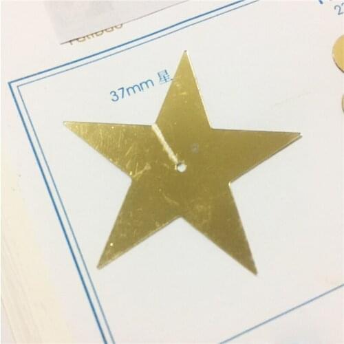 500g 37mm Flat Star Sequins For Crafts Sewing Accessories Customized Confetti Spangles With 1 Middle Hole