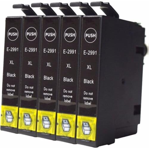 5x Black Compatible Epson 29 XL Ink Cartridges Compatible with Epson Expression Home XP-332 XP-335 XP-235 XP-432 XP-435 XP-245
