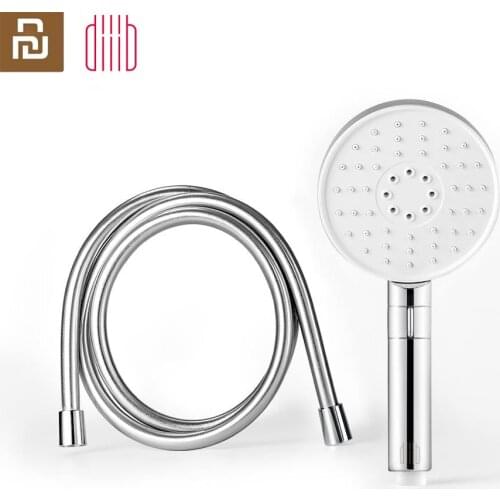 Diiib Dabai Handheld Shower Head hose Lifting rod Set 3 in 1 360 Degree 120mm 53 Water Hole with PVC Powerful Massage Shower