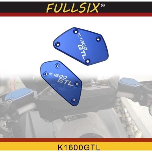 FOR BMW K1600GTL K1600 GTL 2012-2017 pair of CNC Aluminum Motorcycle Brake Fluid Fuel Reservoir Tank Cover Cap