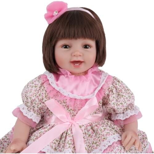 55cm Soft Silicone Reborn Doll Girl Doll with Fantasy Dress 22inch Dolls Reborn for Girl Birthday Gift Toys for Kids