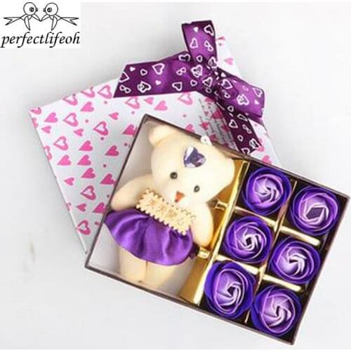 Perfectlifeoh soap flower gift soap flower rose gift box Valentine wedding company activities wedding back gifts birthday