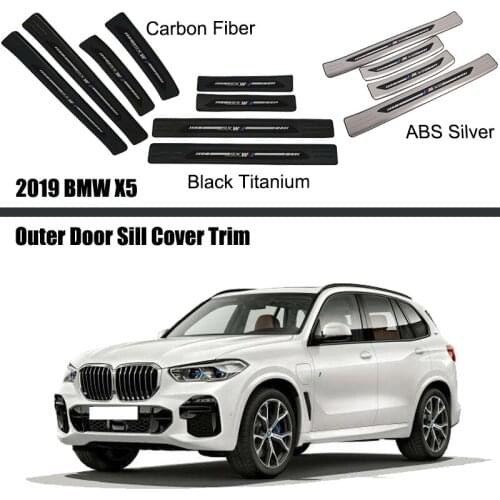 For BMW X5 2019 2020 2021 Outer Door Sill Scuff Plate Panel Step Protector Cover Trim Exteriors Car Accessories