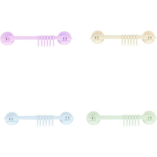 Powerful Suction Cup Wall Rack 6 Hook Storage Organizer Plastic Wall Hook for Hanging Clothes Home Decoration Collection