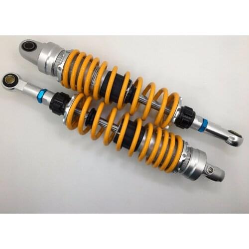 355mm 360mm 7mm spring Shock Absorbers Motorcycle Rear for Honda Yamaha Suzuki Dirt Bikes Kart ATV Motorcycle and Quad yellow
