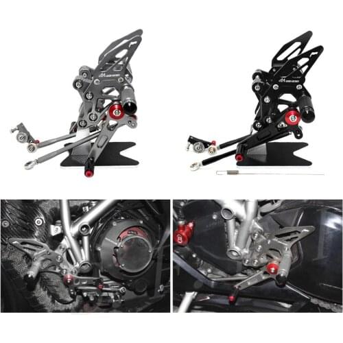 CNC Adjustable Rearsets Foot Pegs Rear Set For Ducati 848 848EVO 2008 2009 2010 2011 2012 2013