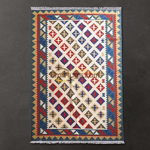 With "sith g carlin stoppered Nordic style KILIM base in wool carpet gc137-33yg4