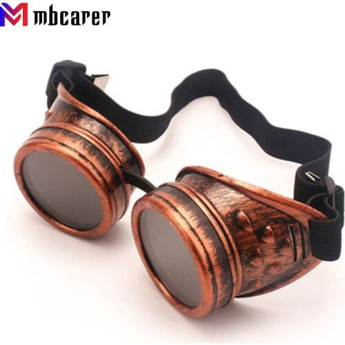 Sunglasses Vintage Style Steampunk Goggles Welding Punk Glasses Cosplay Brand Designer Five Colors Lens Fashion Arrival