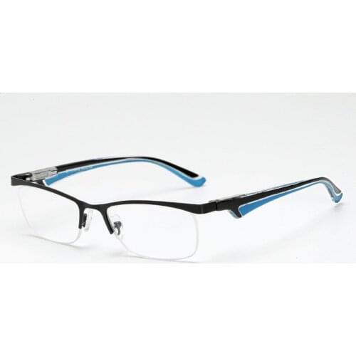 Steel Spring Leg Fashion Sport Style Clear Glasses Prescription Lens Medical Optical Frame For Men Women Unisex Younger+1.0~4.0