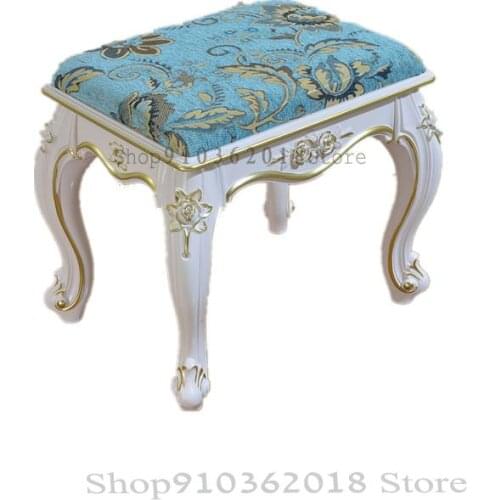 Dressing Table Stool. Chair Living Room Coffee Table Stool Manicure Stool French Round Stool Bedroom Shoe Changing Stool Square