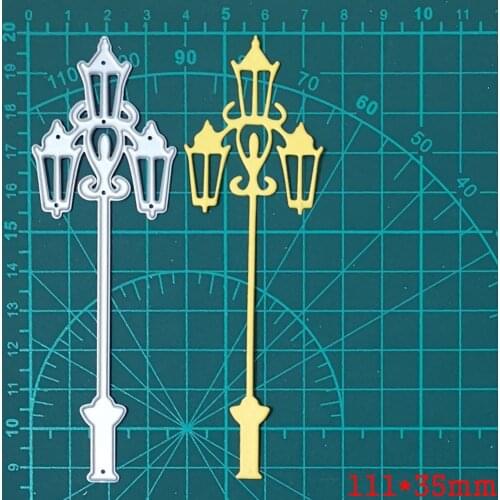 Street Light Christmas Metal Cutting Dies For Stamps Scrapbooking Stencils DIY Paper Album Cards Decor Embossing 2020 New