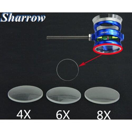 1pc Archery 4x 6x 8x Sight Lens Compound Bow Scope Optical Fiber Sight Fit DECUT Rainbow-F2 Sight Shooting Hunting Accessories