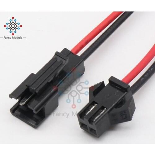10Pairs 15cm Long JST SM 2Pins Plug Male to Female Wire Cable Connector Adapter for 3528 5050 LED Light Strip