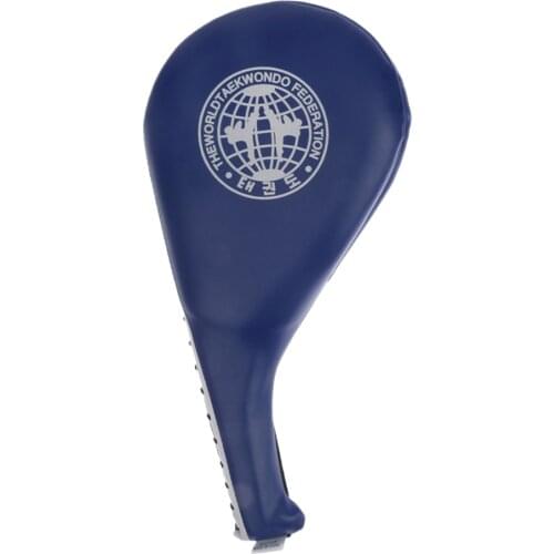 2 Pieces Taekwondo Karate Kick Strike Floppy Paddle/Clapper Target Pad Blue