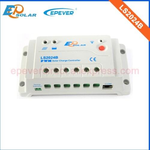 20A PWM EPEVER Solar controller 12V pwm charging regulator EPSolar 20amps LS2024B mini home controller 24V system