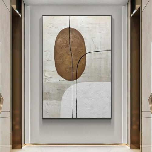 Abstract 100% Hand Painted Oil Painting On Canvas Thick Palette Knife Painting Wall Art For Home Decor