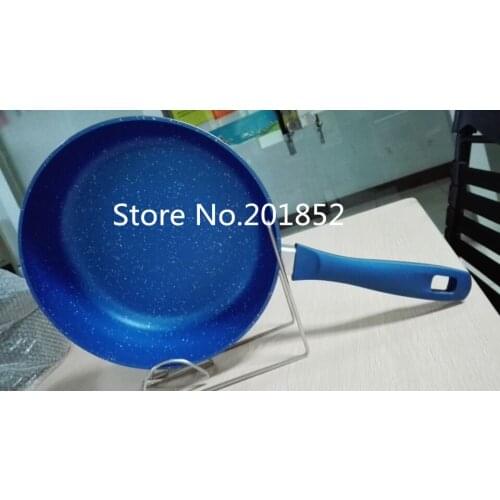 Aluminum non stick marble coating fry pan froged