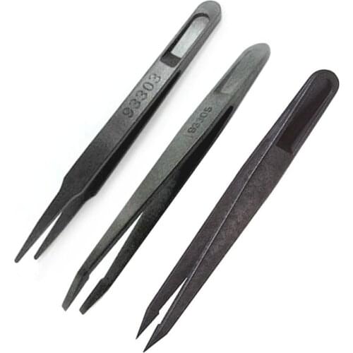 Antistatic Plastic Tweezers Heat Resistant Tweezer for Earmold Lab