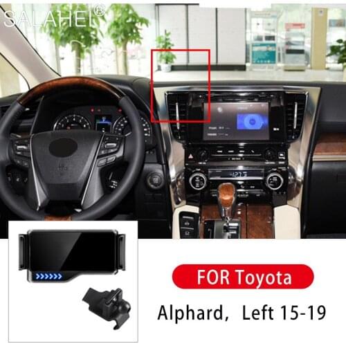 Car Electrical Steady Phone Holder For Toyota Alphard Left 2015 2016 2017 2018 2019 High Quality Auto Adjustment Stable Styling