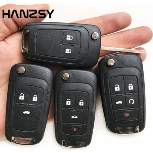 2/3/4/5 Buttons Flip Folding key shell For Chevrolet Cruze 2012 2014 Aveo Lova Epica Camaro Impala Car Remote Key Case Fob Cover
