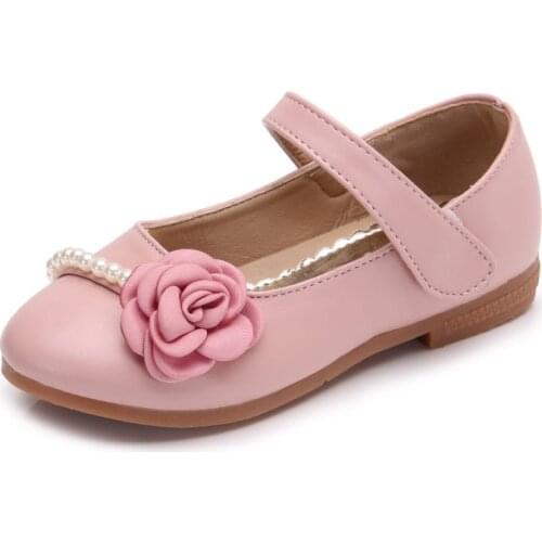 New Spring Autumn Children Shoes Girls Sandals Princess Leather Shoes Girls Casual Dance Flower Shoes
