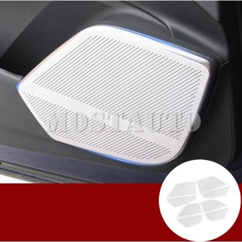 For Audi Q5 Interior Car Door Speaker Frame Trim Cover 2017-2020 4pcs Car Accessories Interior Car Decor Car Trim