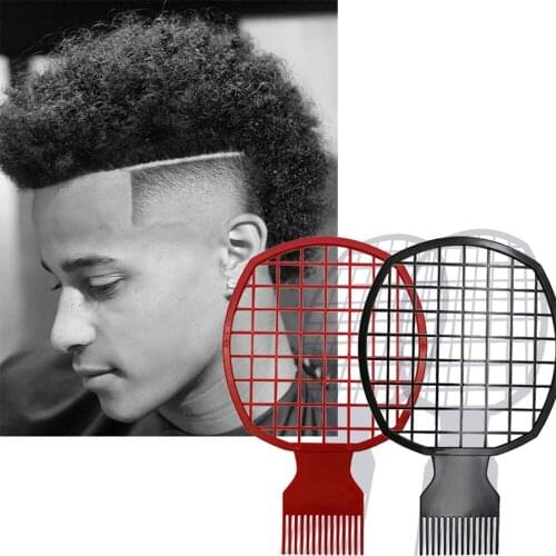 Curly Hair Comb Tin Foil Styling Comb Easy to Clean Plastic African Perm Style Mesh Hairdressing Tool