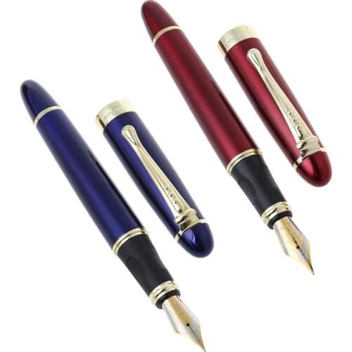 Jinhao X450 Luxury Mens Fountain Pen Business Student 0.5mm Extra Fine Nib Transparent Calligraphy Office Supply Writing Tools
