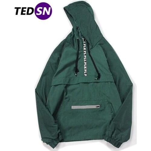Men Fashion Hooded Jackets Streetwear Windbreaker Hoodie Hip Hop Spring Jacket Casual Active Thin Outwear Coat YE12