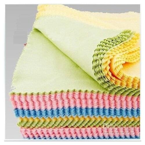 Hot Selling Colorful microfiber eyeglasses cleaning cloth 14x14cm eyewear glasses lens cleaning cloth 4 colors Free Shipping ! h