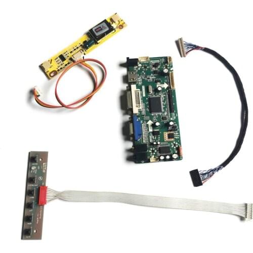 Monitor controller board kit VGA DVI Fit CLAA150XP01PE/CLAA150XP01Q/CLAA150XG09 20 Pin LVDS M.NT68676 matrix 1024*768 2CCFL