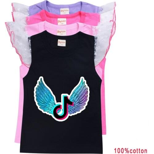TIK TOK New Boys Girls T Shirt Kawaii Summer cotton Kids Tops Cartoon Graphic Tees Funny Harajuku Children Tshirt