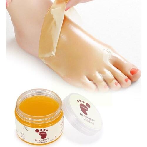 Fading Fine Lines MoisturizingHoney Milk Foot Wax Feet Whitening Nourishing Mask Anti-Dry Mask Skin Foot Rejuvenating Wax C9C2