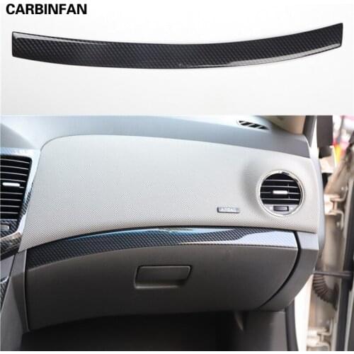 Fit For Chevrolet Cruze Sedan Hatchback LHD 2009 - 2015 ABS Carbon Fiber Car Glove Box Decoration Trim Cover Sticker C1926