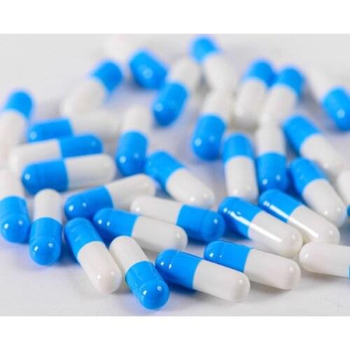 100Pcs/Bottle Empty Hard Gelatin Capsule Size 0# Gel Medicine Pill Vitamins Personal Health Care Pill Cases Splitters