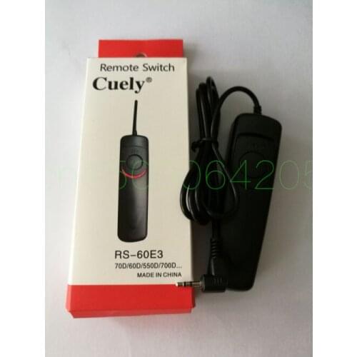 RS-60E3 Remote Shutter Release Control cord for Canon 650D 550D 60D 600d G1X/G15/G12 650D 600D 500D 1000D 450D 400D 350D 30