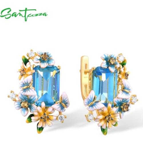 Детские серьги SANTUZZA China At AliExpress